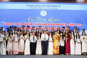 10 dự án khởi nghiệp tiêu biểu được trao giải tại Techfest Nghệ An 2025