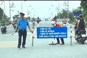 Ninh Bình: Tổ chức lại giao thông qua cầu Đò Quan để đảm bảo an toàn
