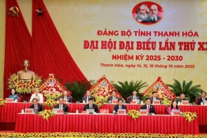 Khai mạc trọng thể Đại hội đại biểu Đảng bộ tỉnh Thanh Hóa lần thứ XX, nhiệm kỳ 2025 - 2030