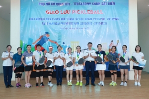 Sôi nổi giải Pickleball chào mừng ngày Phụ nữ Việt Nam 20/10