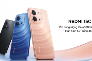Xiaomi ra mắt Redmi 15C: Smartphone phổ thông pin "khủng" 6.000mAh, giá từ 3,69 triệu đồng