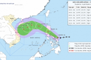 Bão Fengshen di chuyển phức tạp, có khả năng mạnh thêm