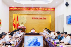 Ninh Bình thảo luận nhiều nội dung chiến lược về phát triển kinh tế - xã hội và an ninh năng lượng