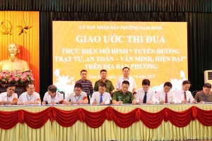 Phường Nam Định ra mắt mô hình “Tuyến đường trật tự, an toàn - văn minh, hiện đại”