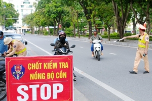 Nghệ An: Xử lý 490 trường hợp vi phạm nồng độ cồn trong 3 ngày đầu ra quân cao điểm