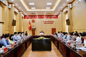 Ninh Bình họp cho ý kiến các nội dung trình Kỳ họp HĐND tỉnh về công việc phát sinh, đột xuất