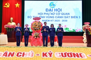 Đại hội Phụ nữ Cơ quan Vùng Cảnh sát biển 3 nhiệm kỳ 2025–2030: Khẳng định vai trò, lan tỏa giá trị