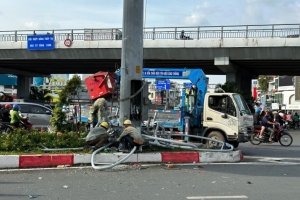 TP. HCM tổng kiểm tra hệ thống hệ thống chiếu sáng, trụ đèn