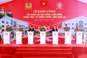 Khởi công xây dựng tòa nhà khám chữa bệnh Trung tâm y tế Tương Dương