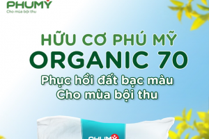 Hữu cơ Phú Mỹ Organic 70 - Giải pháp phục hồi đất bạc màu, cho mùa bội thu