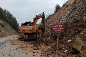 Bắc Ninh: Sửa chữa khẩn cấp đường tỉnh 294B sạt lở do mưa bão