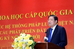 Xây dựng cấu trúc hệ thống pháp luật phải cân đối, hài hòa, hợp lý giữa các lĩnh vực