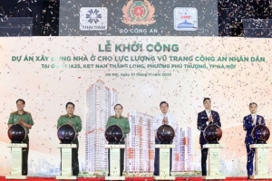 Bộ Công an khởi công dự án nhà ở dành cho lực lượng CAND tại Hà Nội