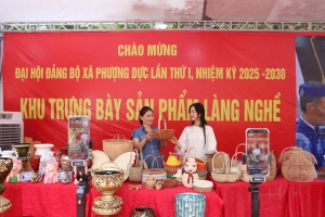 Triển lãm sản phẩm làng nghề xã Phượng Dực năm 2025 diễn ra từ ngày 6 đến 9/11