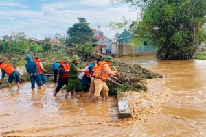 Ngành Công an chủ động khắc phục mưa lũ, sẵn sàng ứng phó bão Kalmaegi