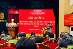 Công an tỉnh Thanh Hóa gặp mặt phóng viên, KOL tiêu biểu trong phối hợp tuyên truyền đảm bảo an ninh trật tự