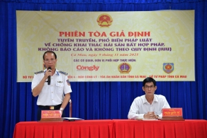 Tiếp tục phối hợp tổ chức hiệu quả “phiên tòa giả định” tuyên truyền chống khai thác IUU