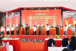 Nghệ An khởi công xây dựng 9 trường phổ thông nội trú liên cấp vùng biên