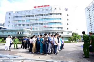 Viện Y học biển Việt Nam diễn tập, thực tập phương án chữa cháy, cứu nạn, cứu hộ năm 2025