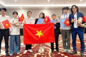 Học sinh Việt Nam xuất sắc giành 5 huy chương Olympic Vật lý trẻ thế giới