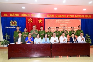 Công an phường Kiến An triển khai Quy chế phối hợp bảo đảm an ninh, trật tự và phòng, chống các loại tội phạm