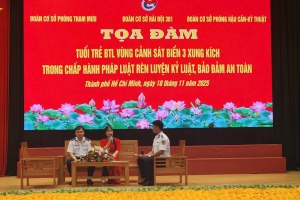 Tuổi trẻ Hải đội 301 sôi nổi các hoạt động hưởng ứng Ngày Pháp luật Việt Nam năm 2025