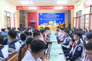 124 học sinh tham gia giải cờ vua trường THCS Lương Khánh Thiện năm học 2025 – 2026