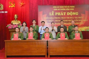Hải Phòng: Công an phường Hồng Bàng phát động phong trào thi đua “Ba nhất”