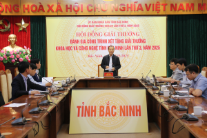 Bắc Ninh: Họp đánh giá công trình xét tặng Giải thưởng khoa học và công nghệ năm 2025
