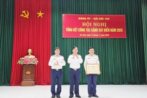 Hải đội 102: Nhiều kết quả nổi bật trong công tác Cảnh sát biển năm 2025