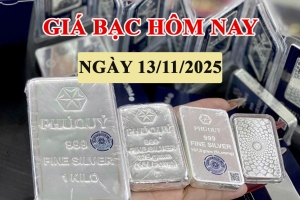 Giá bạc hôm nay 13/11: Trong nước tăng cùng xu hướng thế giới