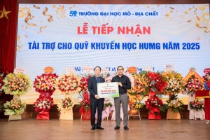 BSR tài trợ 200 triệu đồng cho Quỹ Khuyến học Trường Đại học Mỏ - Địa chất