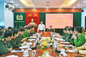 Đoàn công tác Bộ Công an kiểm tra tình hình thực hiện nhiệm vụ tại Công an tỉnh Bắc Ninh