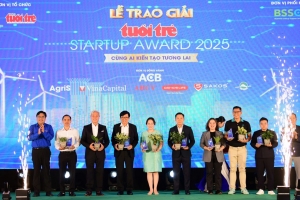 Trao giải Tuổi Trẻ Startup Award 2025 - Cùng Al kiến tạo tương lai