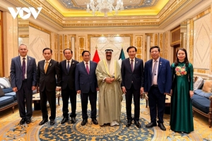 Thủ tướng Phạm Minh Chính hội kiến Quốc vương Kuwait
