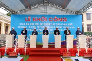 Thanh Hóa: Khởi công dự án sửa chữa đường tỉnh 515C đoạn qua xã Triệu Sơn, Thọ Phú