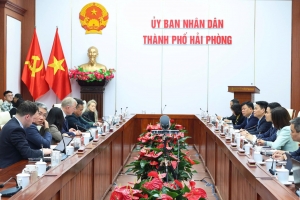 Lãnh đạo TP. Hải Phòng làm việc với Tập đoàn CTP Invest Ltd và Tập đoàn Kinh Bắc về việc hợp tác đầu tư