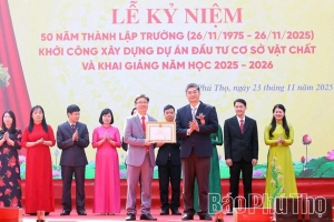 Phú Thọ: Trường Dự bị Đại học Dân tộc Trung ương kỷ niệm 50 năm thành lập