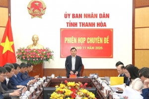 UBND tỉnh Thanh Hóa họp chuyên đề thảo luận, cho ý kiến vào một số tờ trình, kế hoạch quan trọng