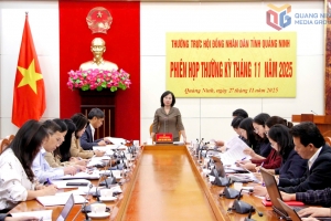 Thường trực HĐND tỉnh Quảng Ninh họp phiên thường kỳ tháng 11