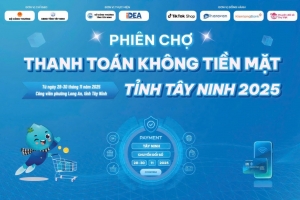 Tây Ninh: Phiên chợ thanh toán không tiền mặt 2025 - thúc đẩy thương mại điện tử và chuyển đổi số