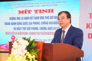 Hải Phòng: Mít tinh, diễu hành hưởng ứng Tháng hành động quốc gia phòng, chống HIV/AIDS 2025