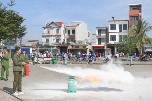 Công an xã An Trường tổ chức tuyên truyền, tập huấn kiến thức pháp luật về PCCC và CNCH năm 2025