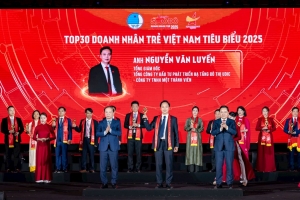 Tổng Giám đốc UDIC được vinh danh Sao Đỏ - Doanh nhân trẻ tiêu biểu 2025