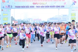 Bắc Ninh: Tổ chức Giải chạy thanh niên “Theo dấu chân người cộng sản”