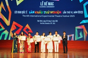 Nhà hát Sân khấu Truyền thống Hải Phòng đạt Huy chương Vàng tại Liên hoan quốc tế sân khấu thử nghiệm