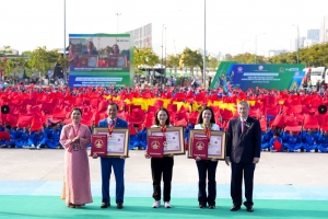 60.000 học sinh lập kỷ lục kép Việt Nam và thế giới với màn đồng diễn võ nhạc Vovinam ấn tượng