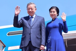 Tổng Bí thư Tô Lâm và Phu nhân lên đường thăm cấp Nhà nước tới Lào