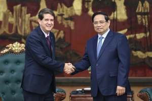 Thủ tướng Phạm Minh Chính tiếp Chủ tịch hãng Thông tấn Prensa Latina của Cuba