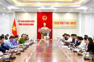 UBND tỉnh Quảng Ninh họp phiên thường kỳ tháng 11